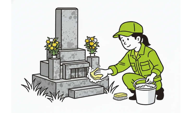お墓のお掃除代行依頼