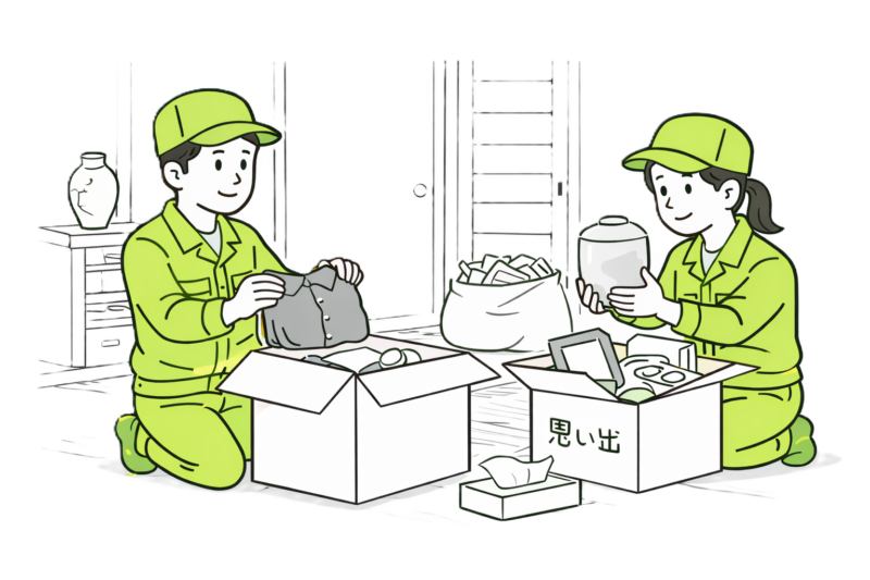 空き家の悩み　遺品整理