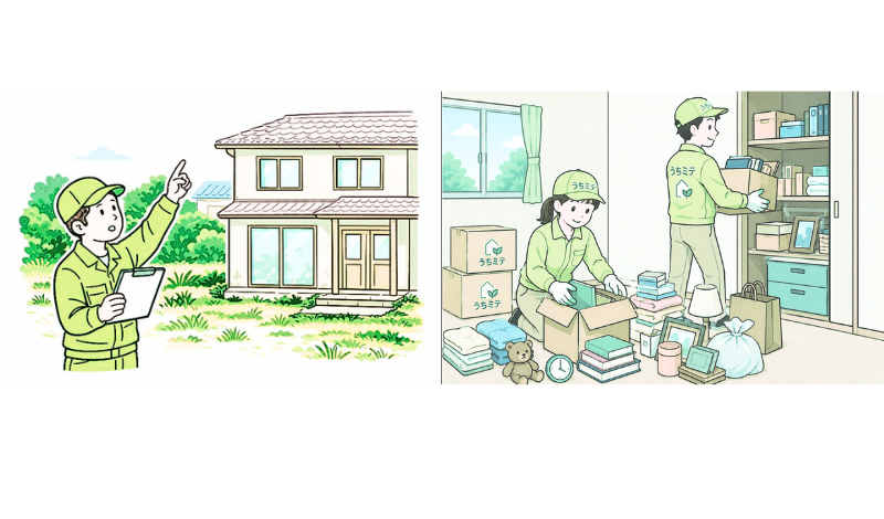 空き家の点検と同時に少しづつ片づけ
