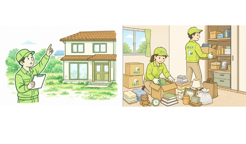 空き家の点検と同時に少しづつ片づけ